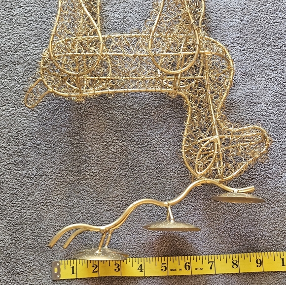 Christmas Reindeer wire sparkling tea light holds 5 lights - Picture 8 of 8